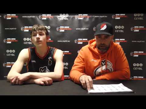 CEYBL U14 - Press conference, 17.2.2023, ŠBK Handlová - BA Nymburk