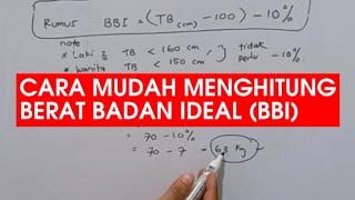 Download lagu CARA CEPAT HITUNG BERAT BADAN IDEAL PRIA DAN WANITA DENGAN MUDAH mp3