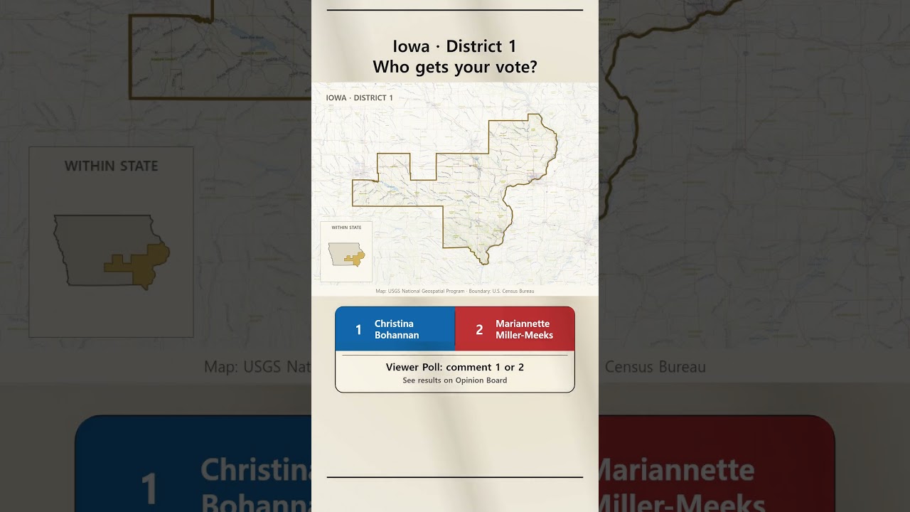 Video: Iowa's 1st District rematch pits Bohannan against Miller-Meeks with Democrats favored