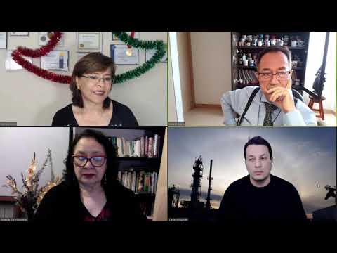 4684 Tomando primera taza de café con Aurelio Mejía y Gloria Cossío, tertulia de hipnosis introspect