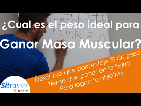 Cuál es el peso ideal para ganar masa muscular