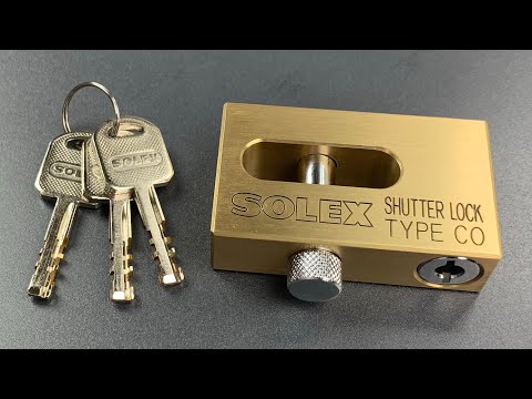 808】珍しいソレックス ディスクデテーナー シャッターロック 摘み取りガット付き (CO型) ([808] Unusual Solex Disc Detainer Shutter Lock Picked and Gutted (Model CO))