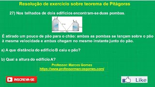 Teorema de Pitágoras exercício 27