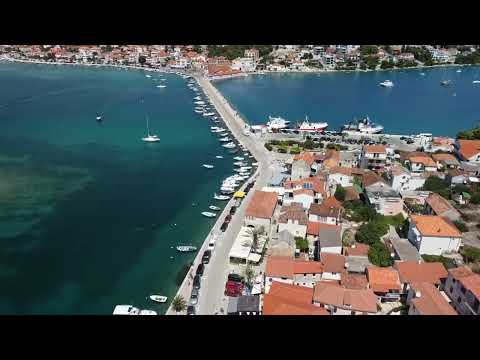 Rogoznica dji with the marina Frapa