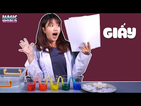 Các bé hãy thử làm thí nghiệm với giấy nhé