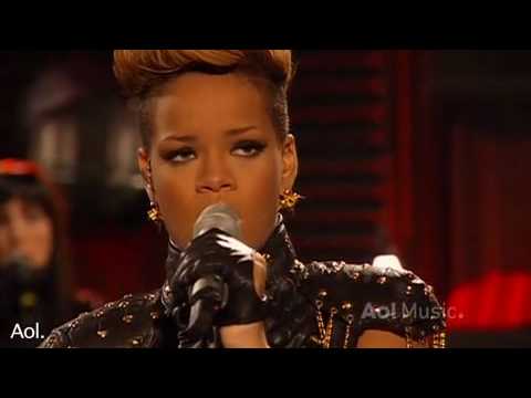 Rihanna- Rihanna Russian roulette  AOL Session 2010 HQ  Live