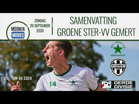 Samenvatting Groene Ster-VV Gemert 20-09-2020