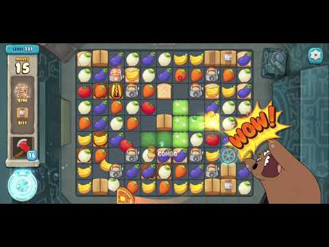 We Bare Bears Match3 Repairs Level 721 - No Boosters