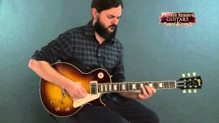 Video thumbnail for Gibson Custom 1958 Les Paul Standard Historic Reissue VOS Plaintop Faded Tobacco by Musician's Friend