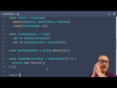 Datavis 2020 Episode 54 - Coronavirus Line Chart with Voronoi Overlay