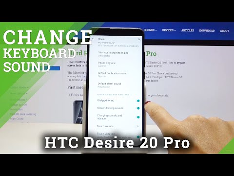 How to Disable Keyboard Sounds in HTC Desire 20 Pro - Manage Keyboard Tones