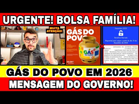 COMUNICADO: APLICATIVO BOLSA FAMÍLIA COM MENSAGEM AUXÍLIO GÁS DO POVO! VEJA QUANDO VOCÊ VAI RECEBER!