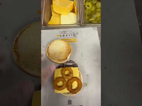 BK POV: How The Burger King Rodeo Cheese Burger Sandwich is made #Shorts #Burgerking