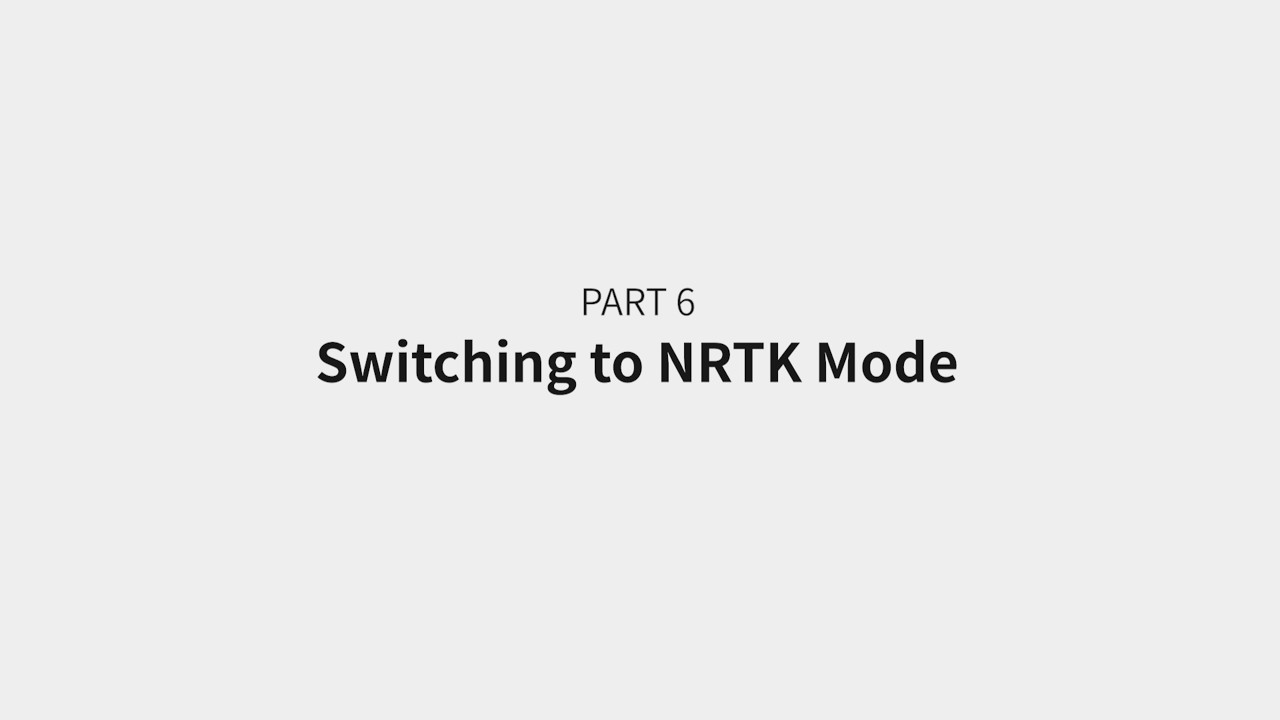 Switching to NRTK Mode