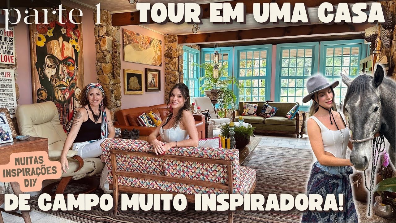 TOUR Casa da Campo MUITOOOOO inspiradora! e Cheia de Arte e DIY