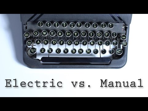 Electric vs. Manual Typewriters: Duel to the Death!
