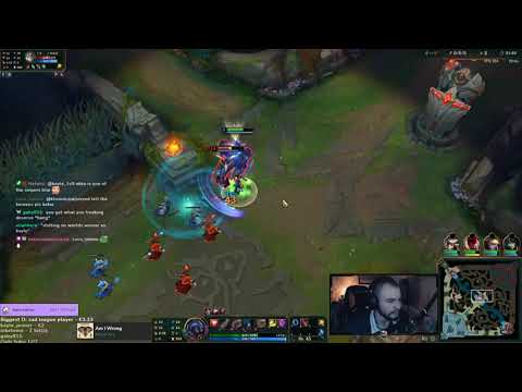 Kayle 1v9 solo killing Caps level 1 with Kayle