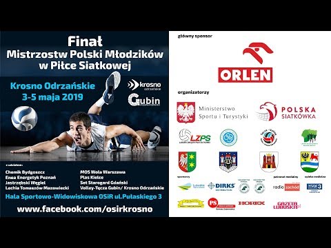 Jastrzębski Węg. – MOS Wola   Finał Mistrzostw Polski Młodzików w siatkówce - Krosno Odrz. 2019