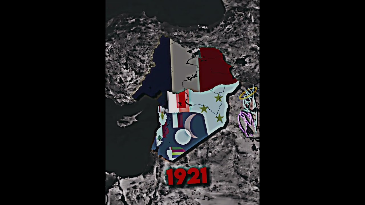 Countries now vs then!(🇸🇾) #history #shorts #edit #map #geography #fypシ