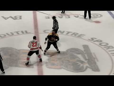 Fight/Bagarre Dave Hamel vs Thomas Bellemare 5 mars 2022