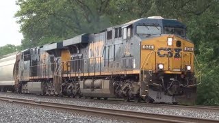 preview picture of video 'Ex-BNSF SD40-2 at Defiance, Ohio'
