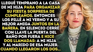 Yerno estaba en la bañera con la mejor amiga de mi hija. Cerré la puerta con llave y tracé mi plan…