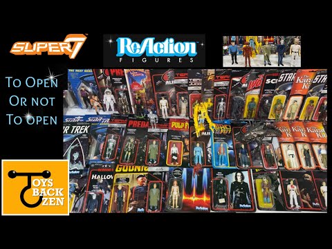 Super 7 ReAction Collection - Open Them or Keep them ON the Card! Review Carded and Loose.