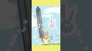 【ちいかわ】うさぎ デッカい剣を手に入れた 【ファンアート】