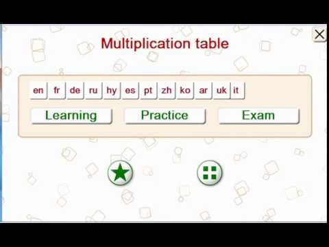 Multiplication Tables Video