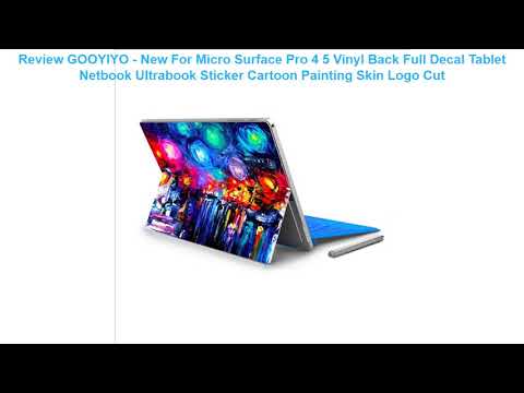 Review GOOYIYO - New For Micro Surface Pro 4 5 Vinyl Back Full Decal T