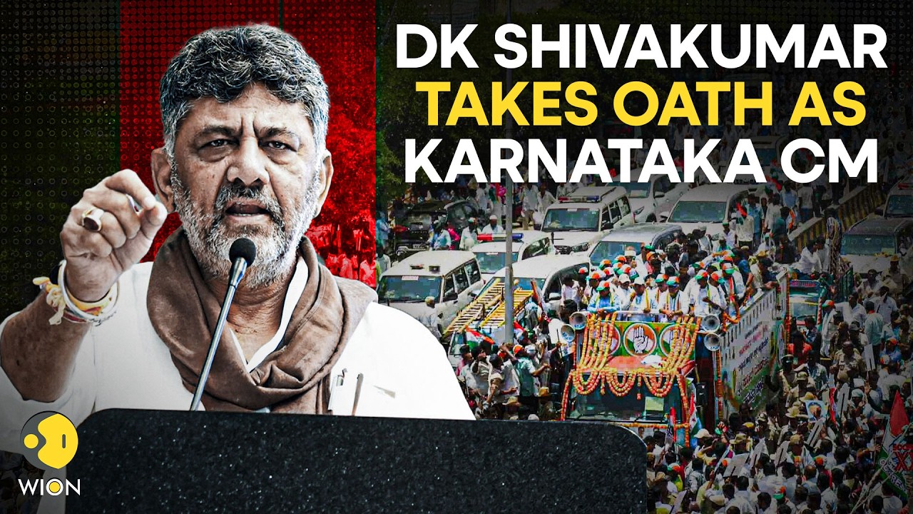 DK Shivakumar Oath Ceremony LIVE: DK Shivakumar Sworn In As Karnataka CM | New Govt Takes Charge