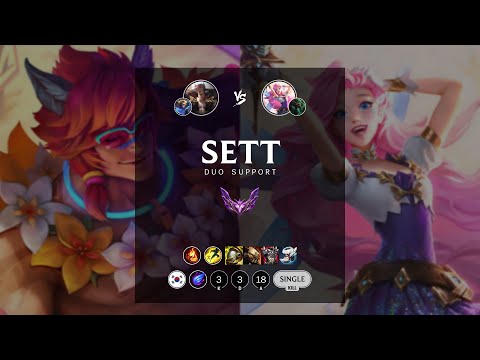 Sett Support vs Seraphine - KR Master Patch 12.12