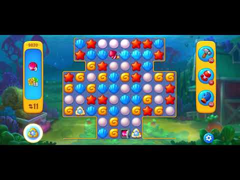 Fishdom level 9820 no boosters フィッシュダム ノーマル