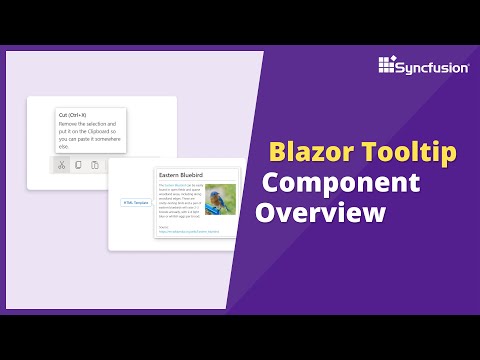 Blazor Tooltip Overview – Syncfusion