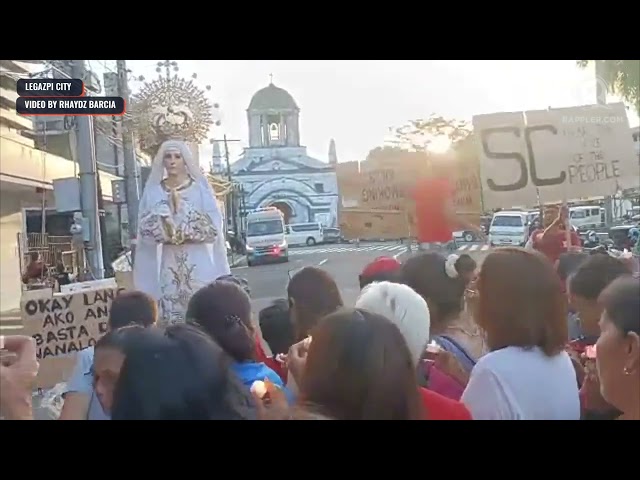 Legazpi folk launch prayer rally for disqualified Mayor Rosal