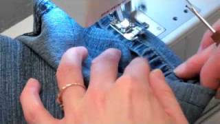 Hem Jeans Without Removing a Stitch (European Hem)