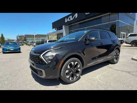 2024 Kia Sportage in Black for sale at Clarington Kia in Bowmanville, ON