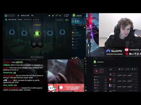 Nemesis reacting to his pentakill with Kassadin