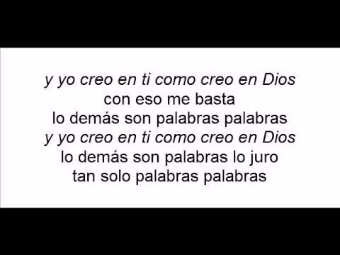 Tan solo palabras marc anthony con letra