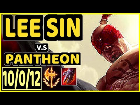 SEVENARMY (LEE SIN) vs PANTHEON - 10/0/12 KDA JUNGLE GAMEPLAY - EUW Ranked MASTER