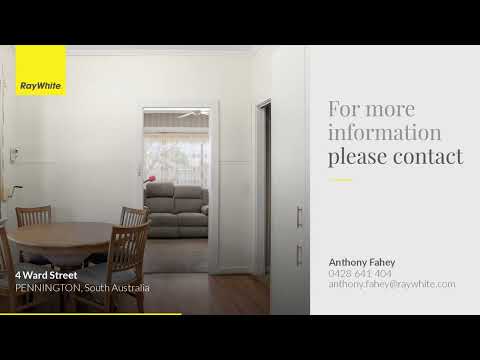 4 Ward Street, Pennington, SA 5013, 4 રૂમ, 1 બાથરૂમ, House