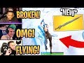Streamers First Time Using *NEW* Infinity Blade! (Melee Weapon) - Fortnite Best and Funny Moments