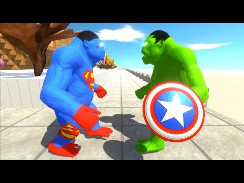 SUPERMAN GORO vs HULK GORO DEADLY TOUR - Animal Revolt Battle Simulator