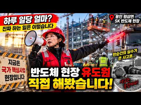 50대 여성도 할 수 있을까? 용인 반도체 현장 유도원 직접 일해봤습니다