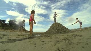 preview picture of video 'Château de sable sur la plage de Primel'