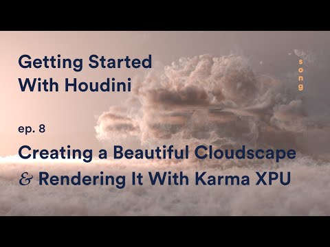 Create the Beautiful Cloudscape and Render it with Karma XPU – Getting Started With Houdini ep. 8