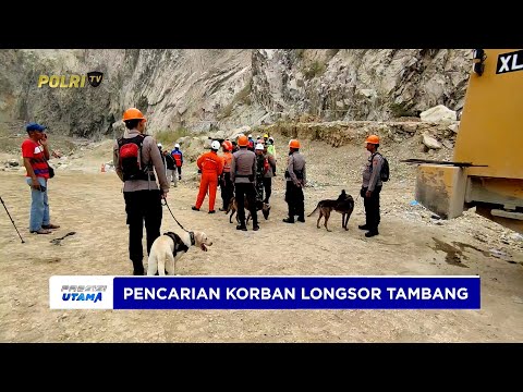 POLDA JABAR MAKSIMALKAN 3 ANJING PELACAK UNTUK MENCARI KORBAN LONGSOR