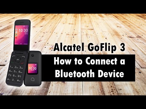 Alcatel GoFlip 3 How to Connect a Bluetooth Headphone or Speaker