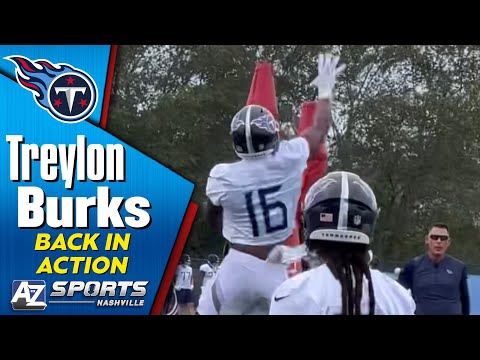 Titans WR Treylon Burks returns to practice from injury with style