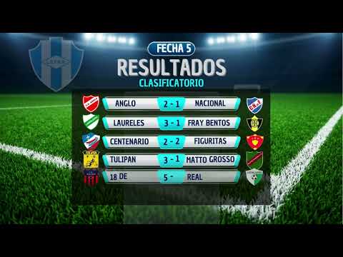 Futbol Fray Bentos Fecha 5 resultados